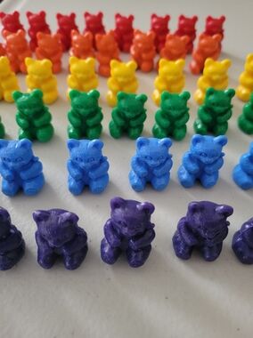 Colorful Kids Toy Counting Bears - Multicolor Set Of 53